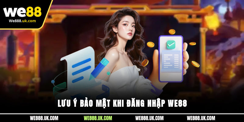 Lưu ý bảo mật khi đăng nhập We88